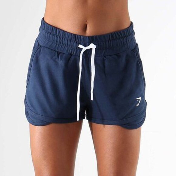 Gymshark Dark Blue Athletic Sweat Shorts - Picture 2 of 7